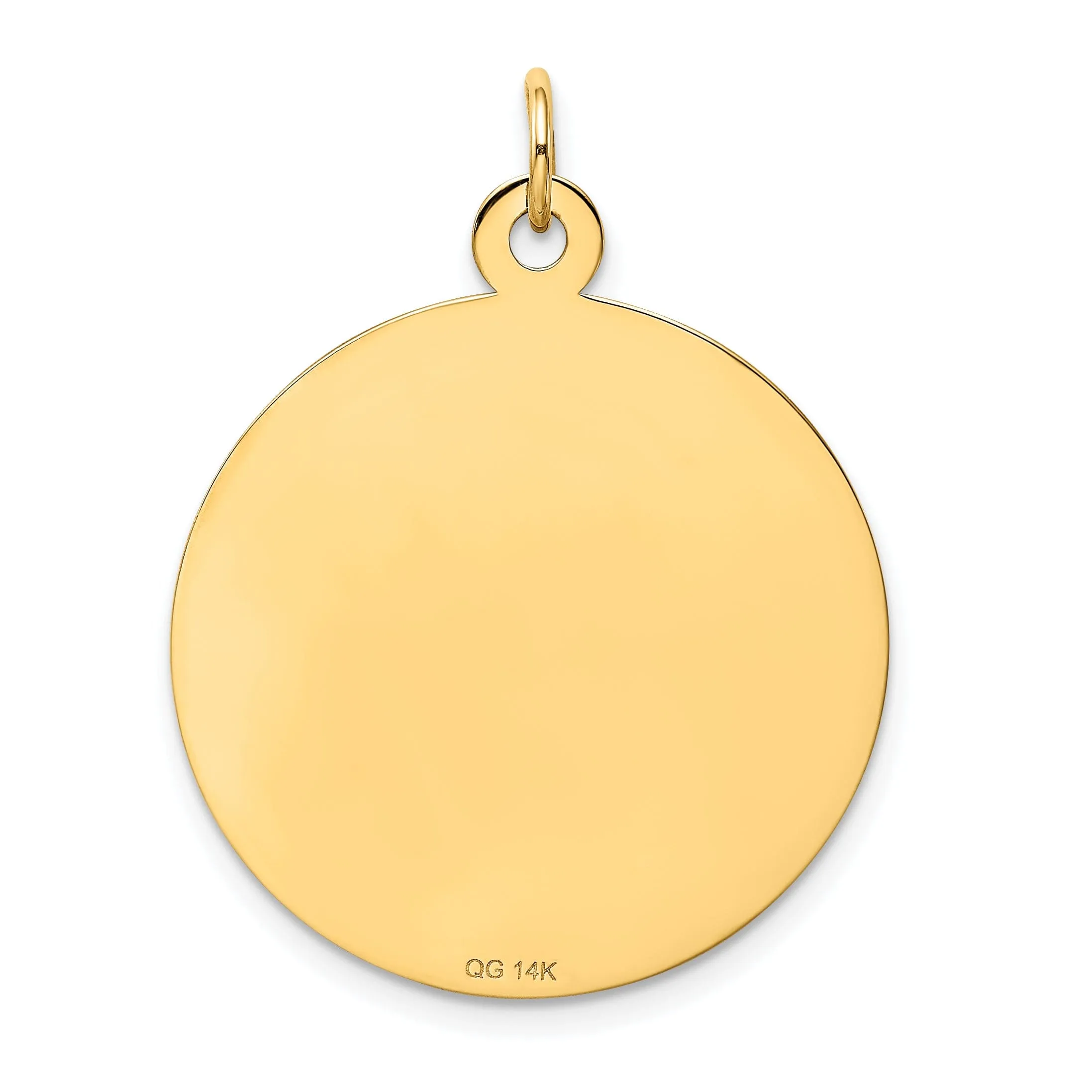 14k Yellow Gold Happy Anniversary Charm Pendant.