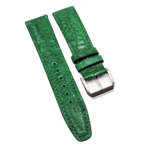 20mm Forest Green Turkey Leather Watch Strap For IWC, Tang Buckle Style