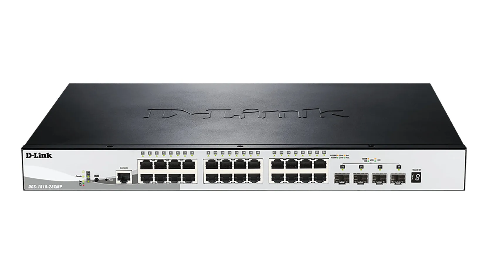 28-Port Gigabit Stackable Poe Smart Managed Switch Including 4 10G Sfp 