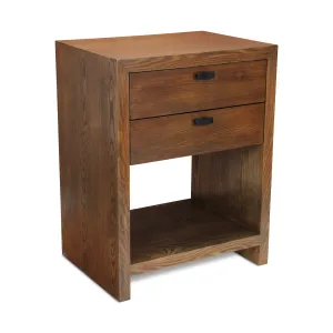 6083BR - Vivara 2 Drawer Nightstand - Brown