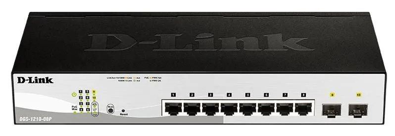 8-Port Gigabit Poe Smart Managed Switch With 2 Sfp Ports