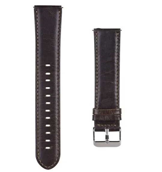 Amazfit GTS 2 Leather Strap (Dark Brown)