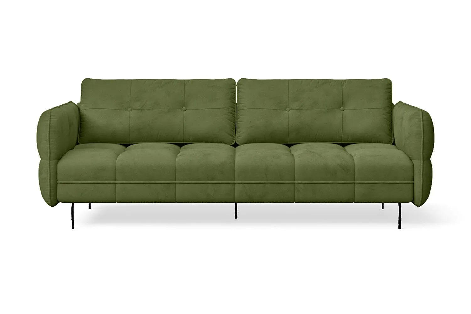 Anzio 3 Seater Sofa Lime Velvet