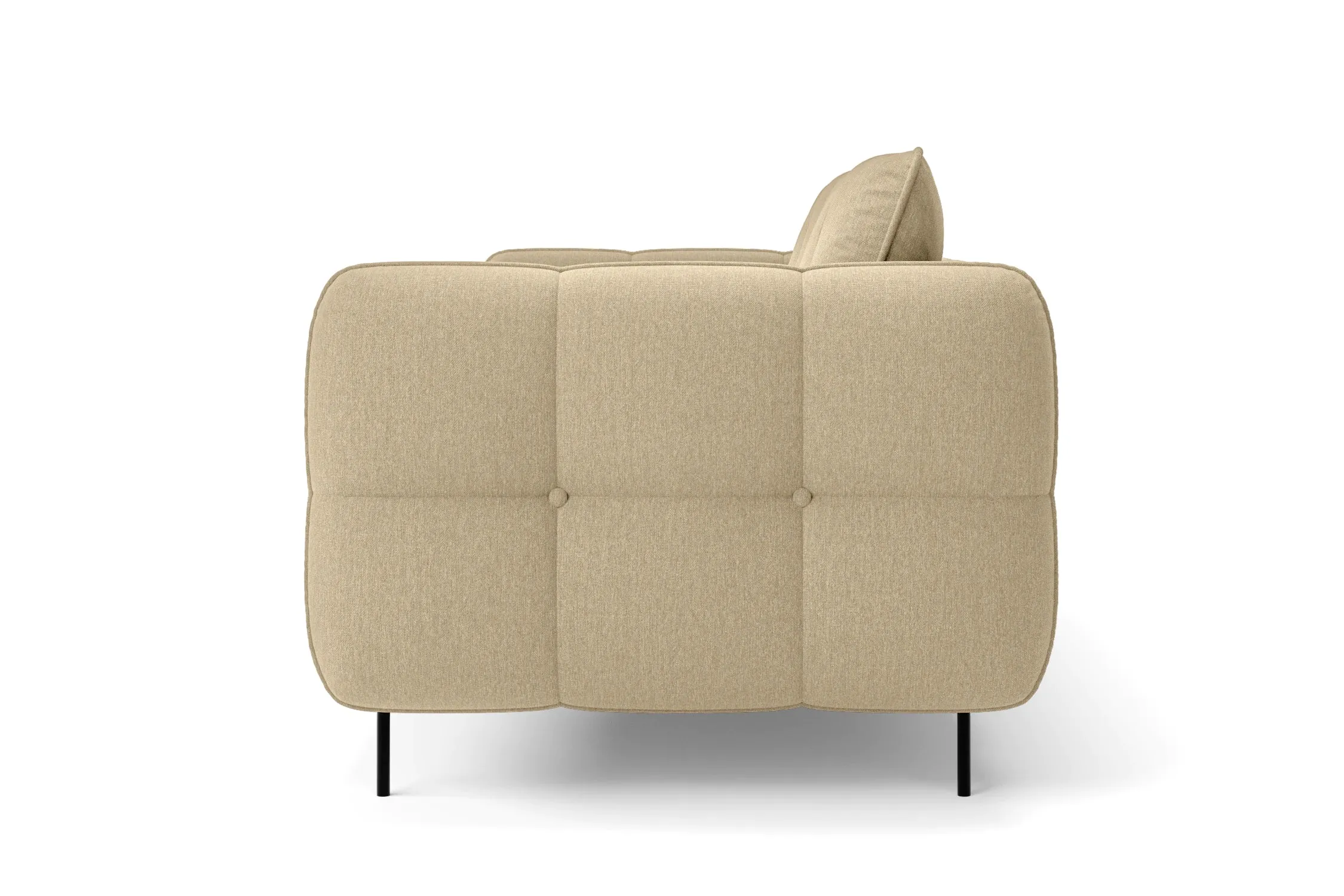 Anzio 4 Seater Sofa Beige Linen Fabric