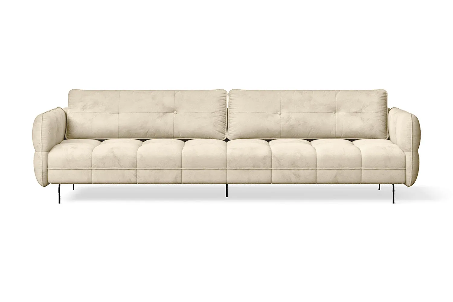 Anzio 4 Seater Sofa Cream Velvet