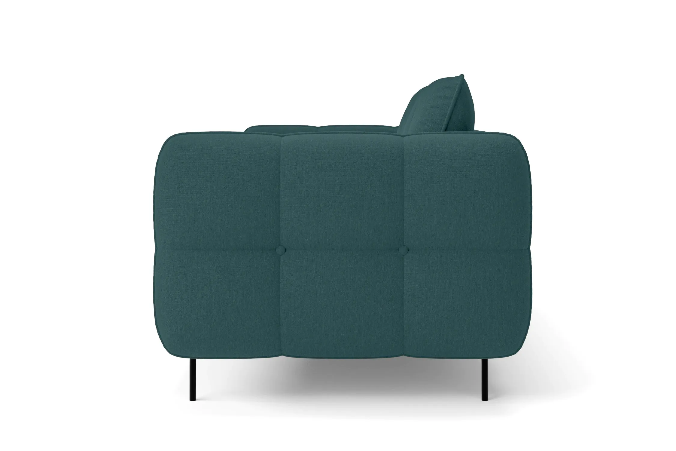 Anzio 4 Seater Sofa Teal Linen Fabric