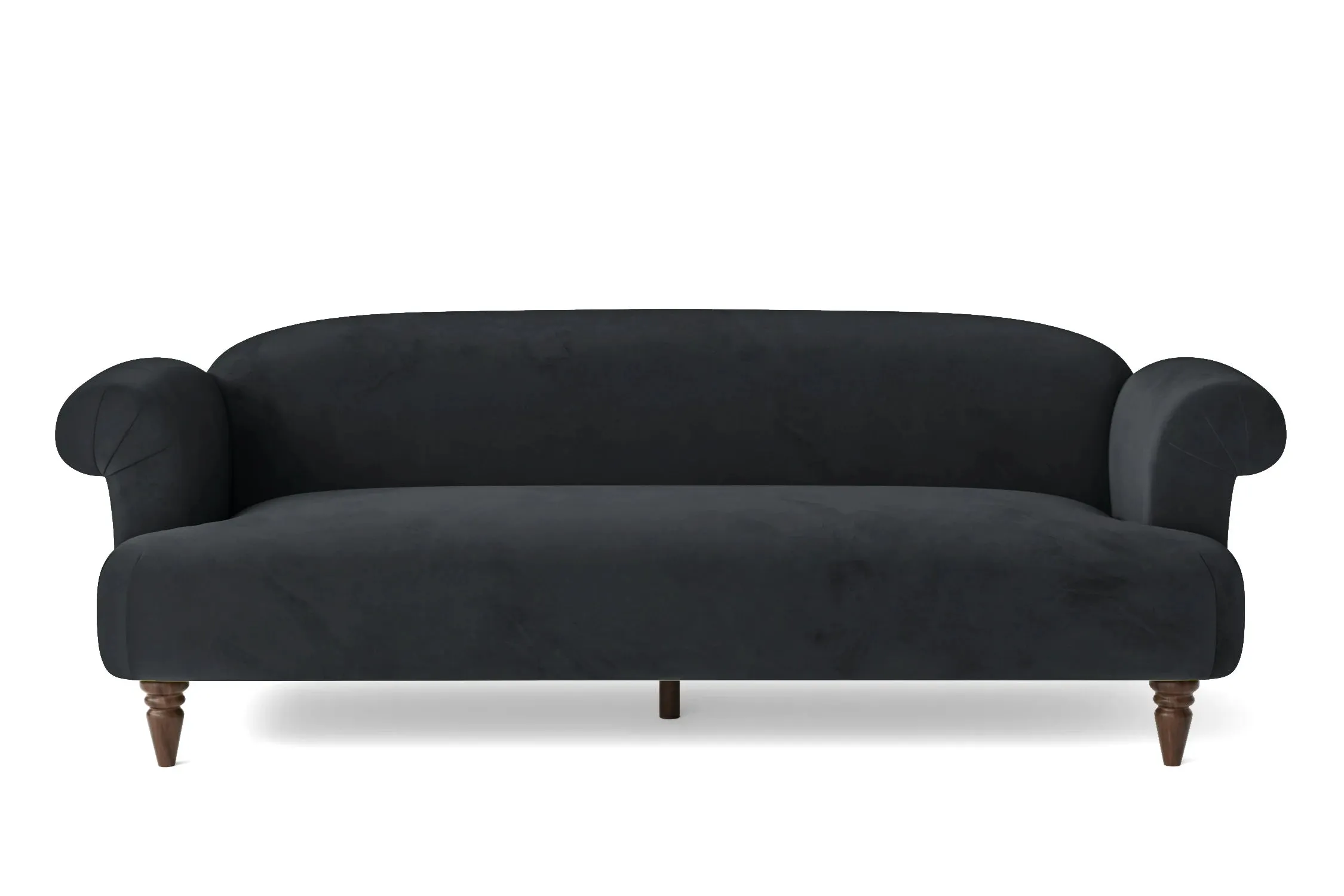 Barberton 4 Seater Sofa Dark Grey Velvet