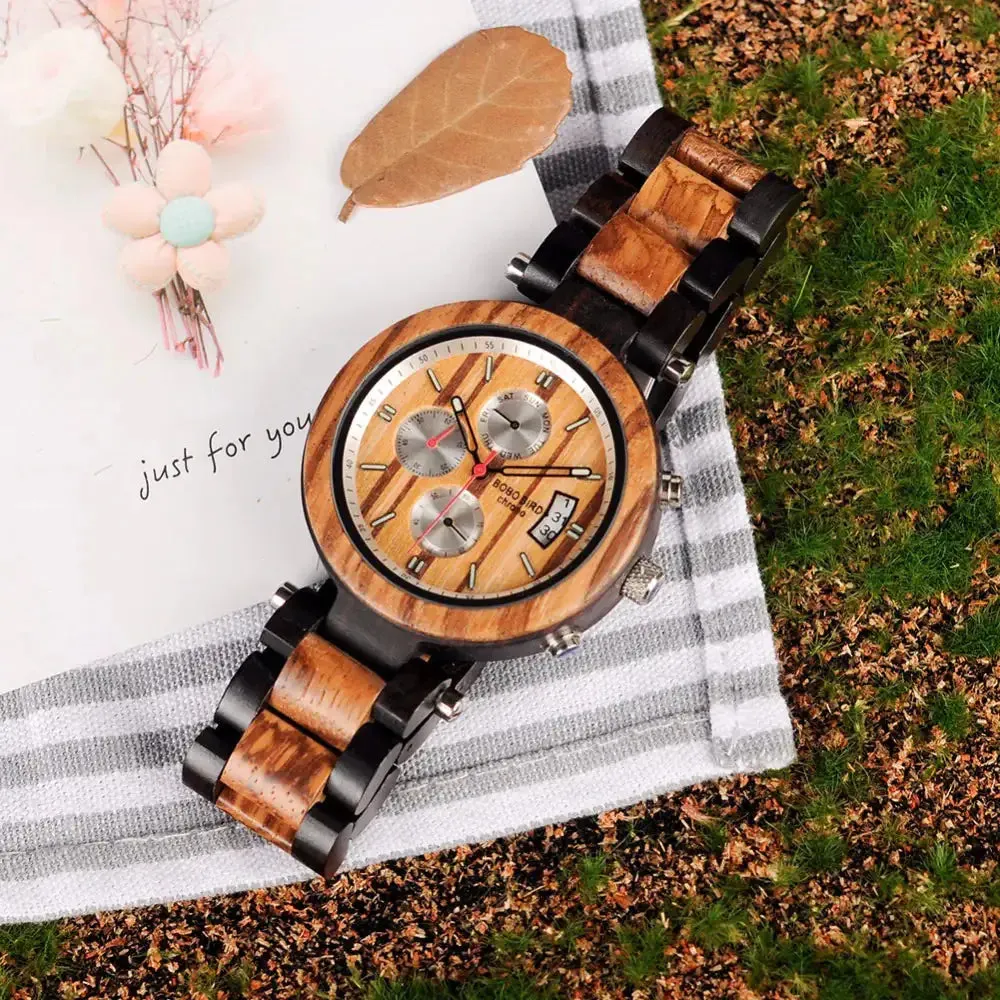 BOBO BIRD Men's Wood Watch