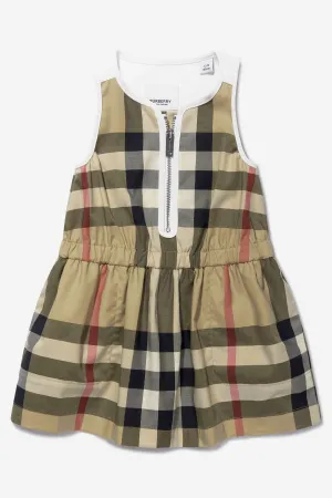 Burberry Baby Girls Cotton Check Sleeveless Dress