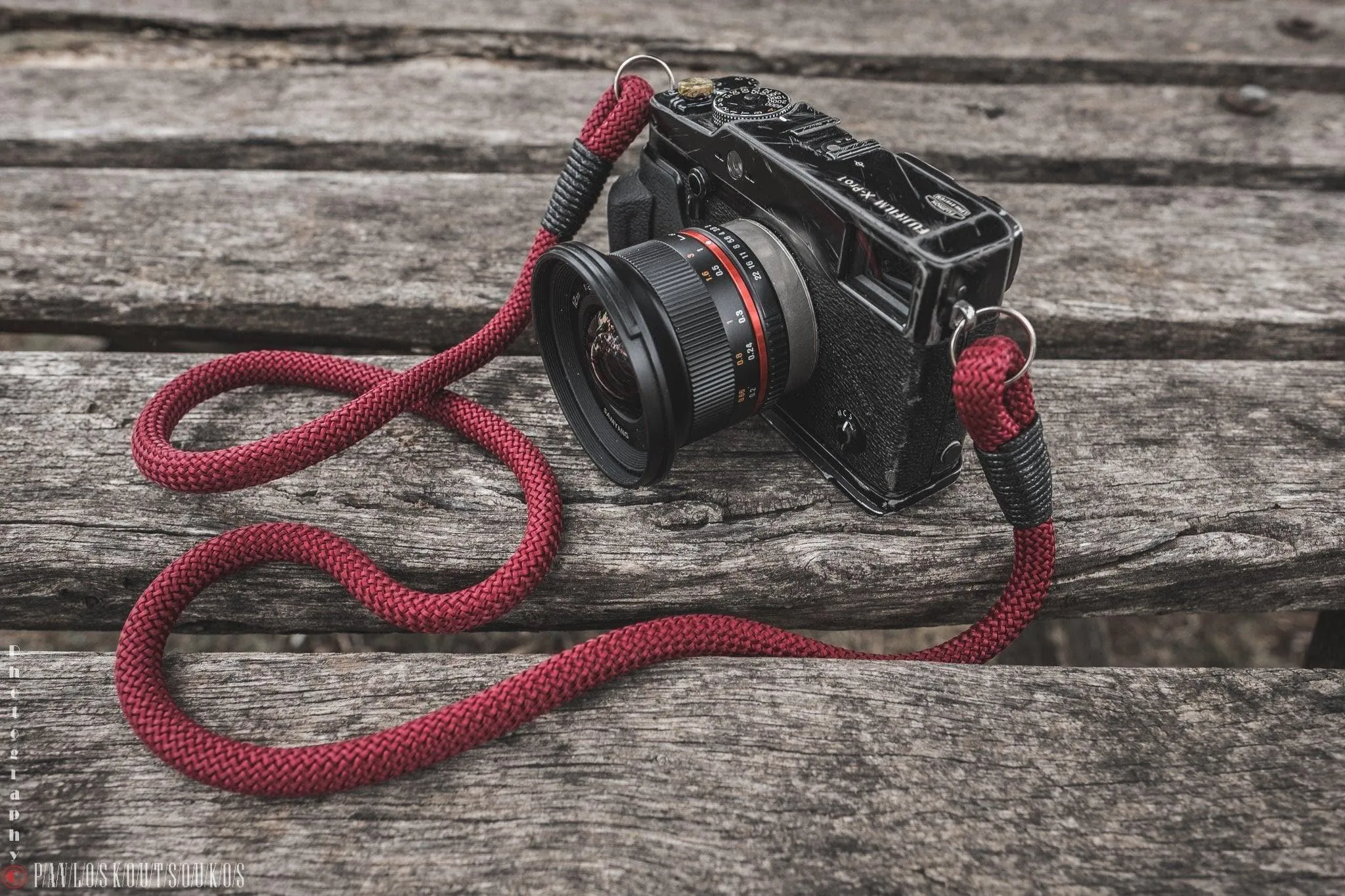 Burgundy Acrylic Camera Strap