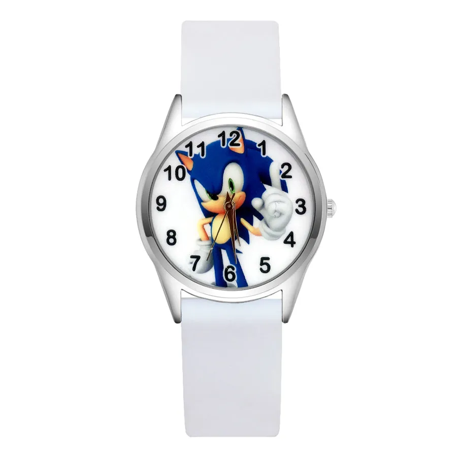 Cartoon Wrist Watches Pretty Hedgehog Style Children's Women's Students Girls Boys Quartz Leather Silicone Strap Clock