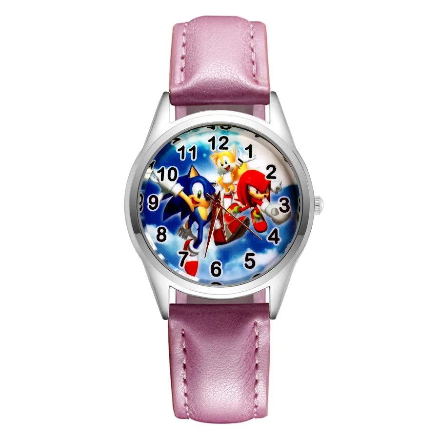 Cartoon Wrist Watches Pretty Hedgehog Style Children's Women's Students Girls Boys Quartz Leather Silicone Strap Clock