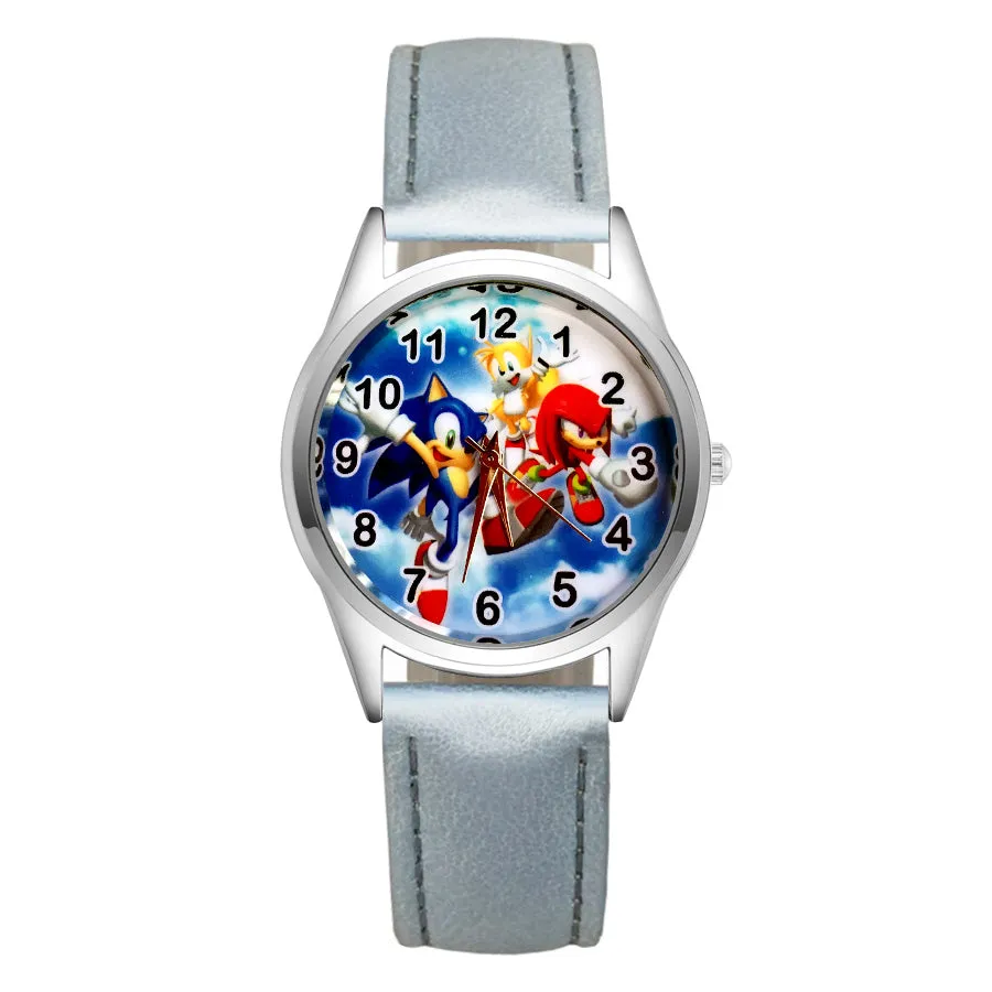 Cartoon Wrist Watches Pretty Hedgehog Style Children's Women's Students Girls Boys Quartz Leather Silicone Strap Clock