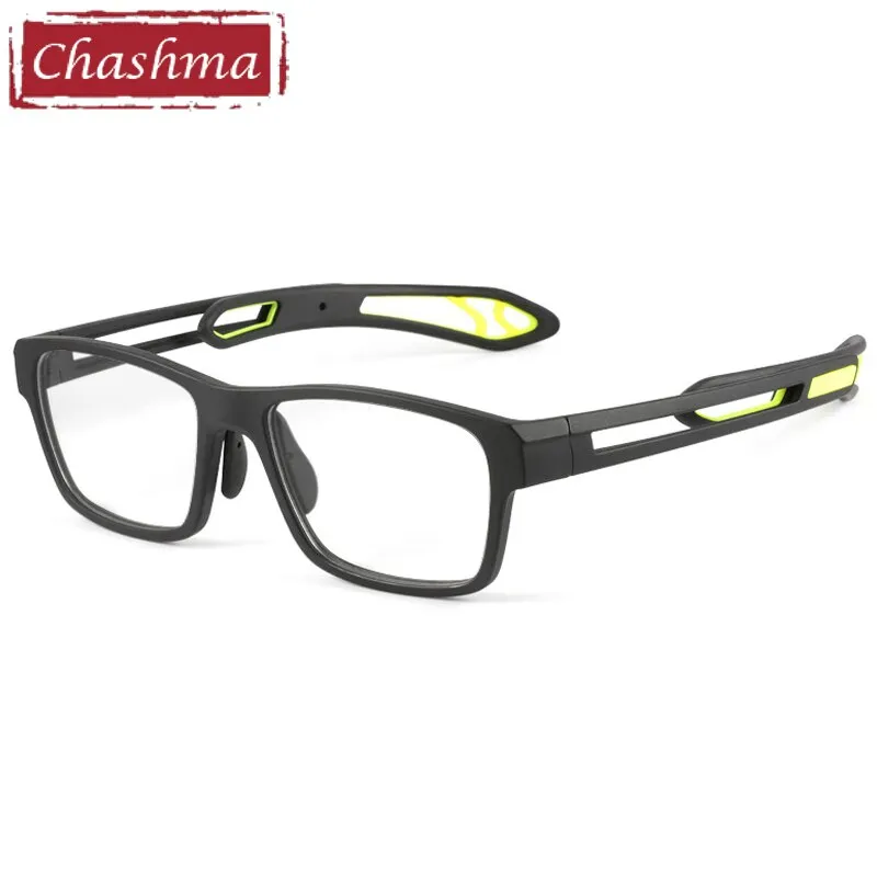 Chashma Men's Full Rim TR 90 Resin Titanium Square Sport Frame Eyeglasses 1927