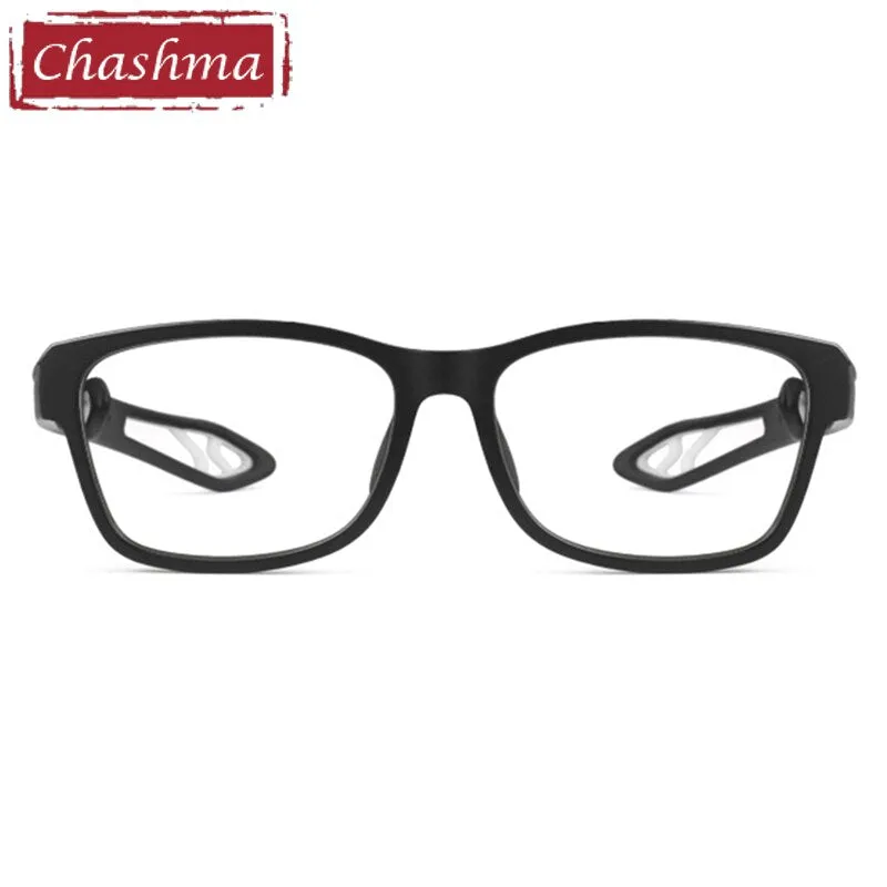 Chashma Men's Full Rim TR 90 Resin Titanium Square Sport Frame Eyeglasses 1927