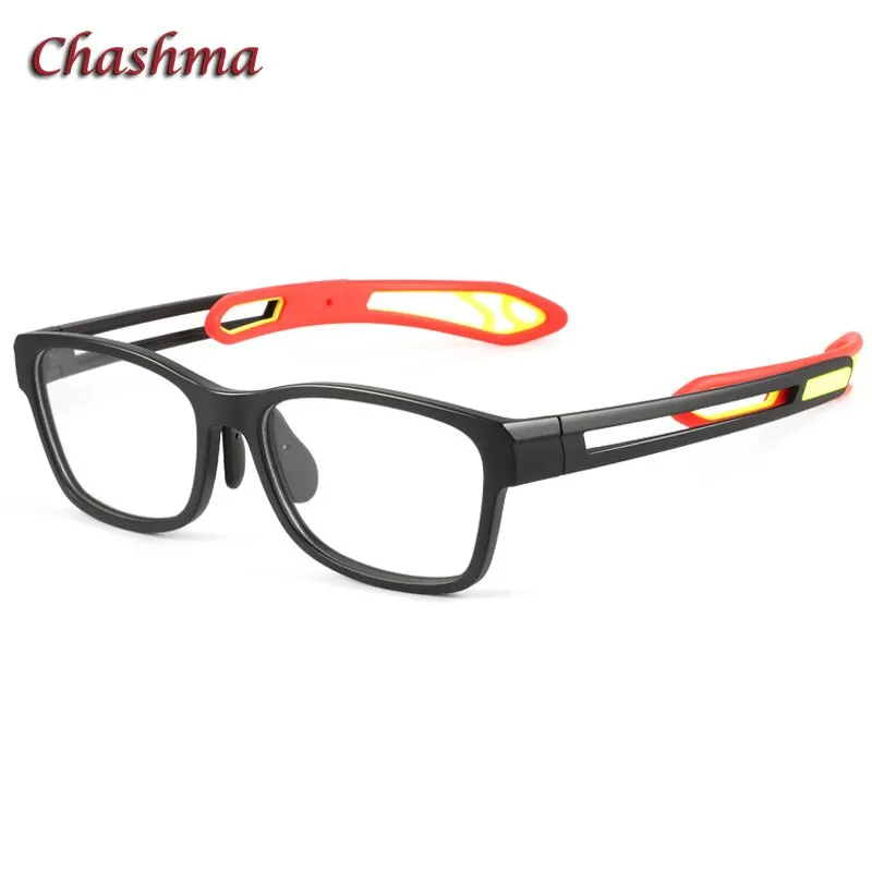 Chashma Men's Full Rim TR 90 Resin Titanium Square Sport Frame Eyeglasses 1927