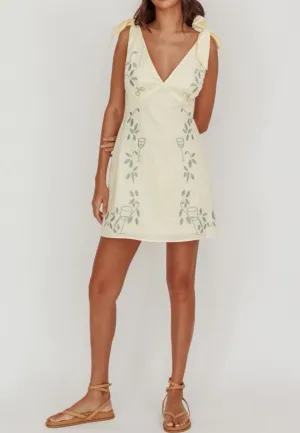 Ciao Butter/Sage Mini Dress