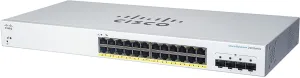 Cisco Business 220 Series Cbs220-24T-4G - Switch - Smart - 24 X 10/100/1000   4 X Gigabit Sfp (Uplink) - Rack-Mountable