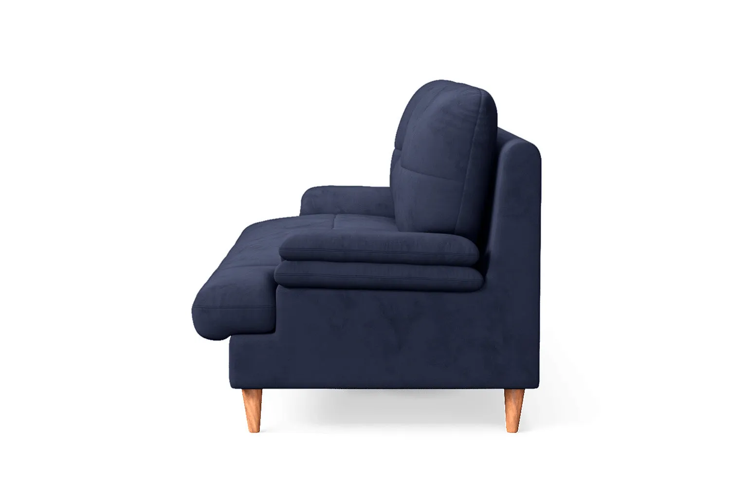 Cosenza 3 Seater Sofa Dark Blue Velvet