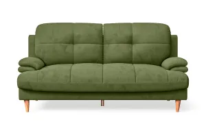 Cosenza 3 Seater Sofa Lime Velvet