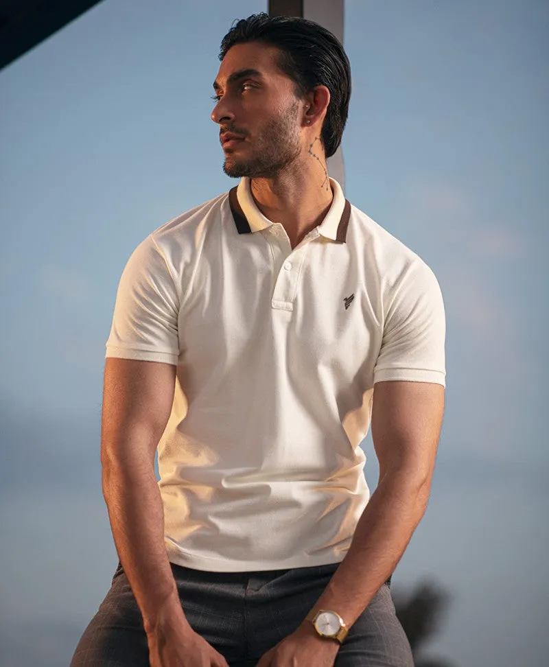 Cream White Polo