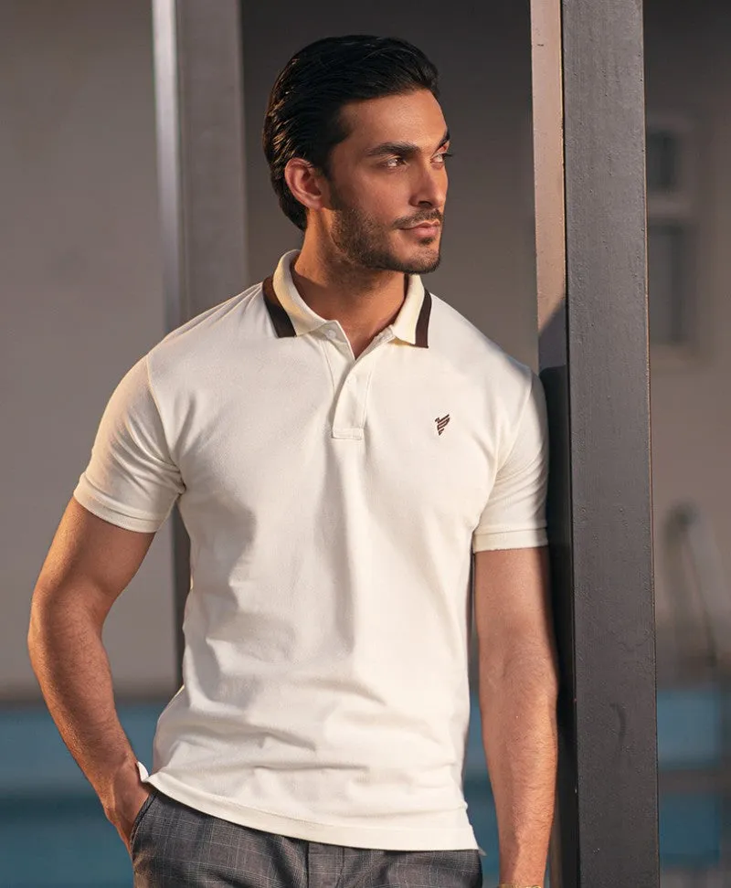 Cream White Polo