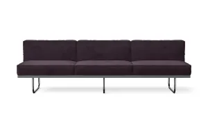 Emilia 3 Seater Sofa Purple Velvet