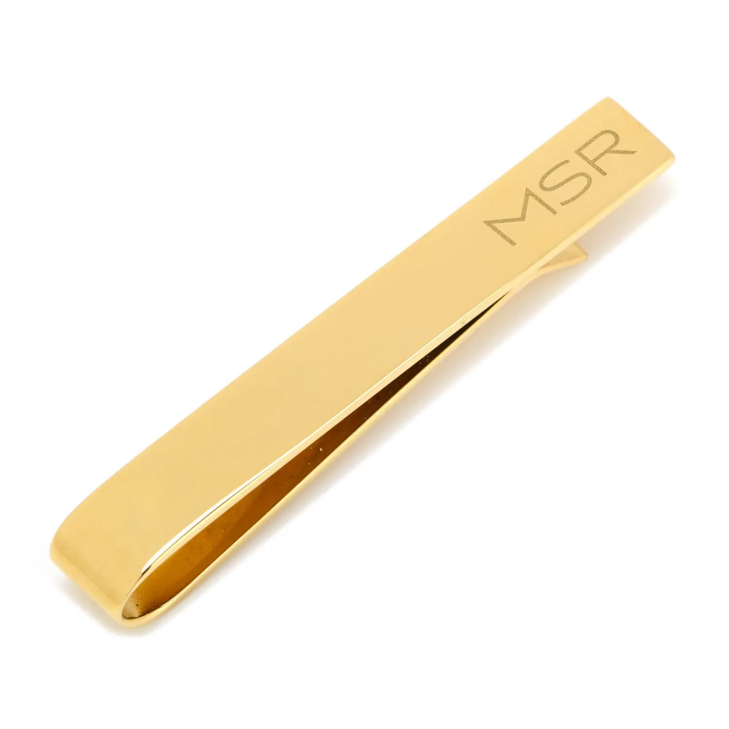 Gold Plated Stainless Steel Engravable Tie Bar