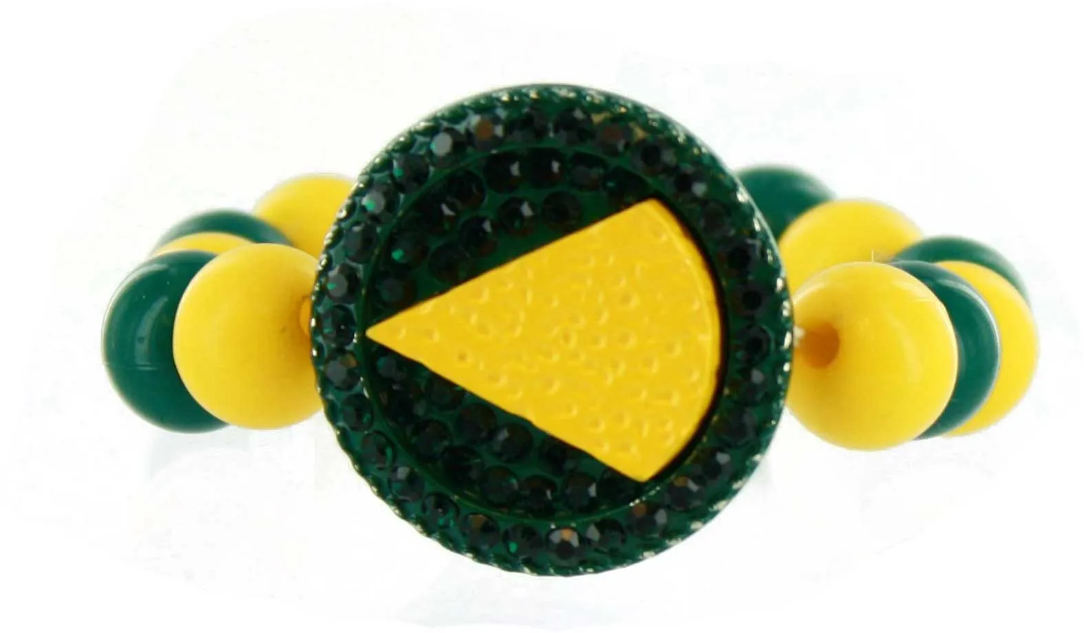 Green Bay Cheese Bead Bracelet