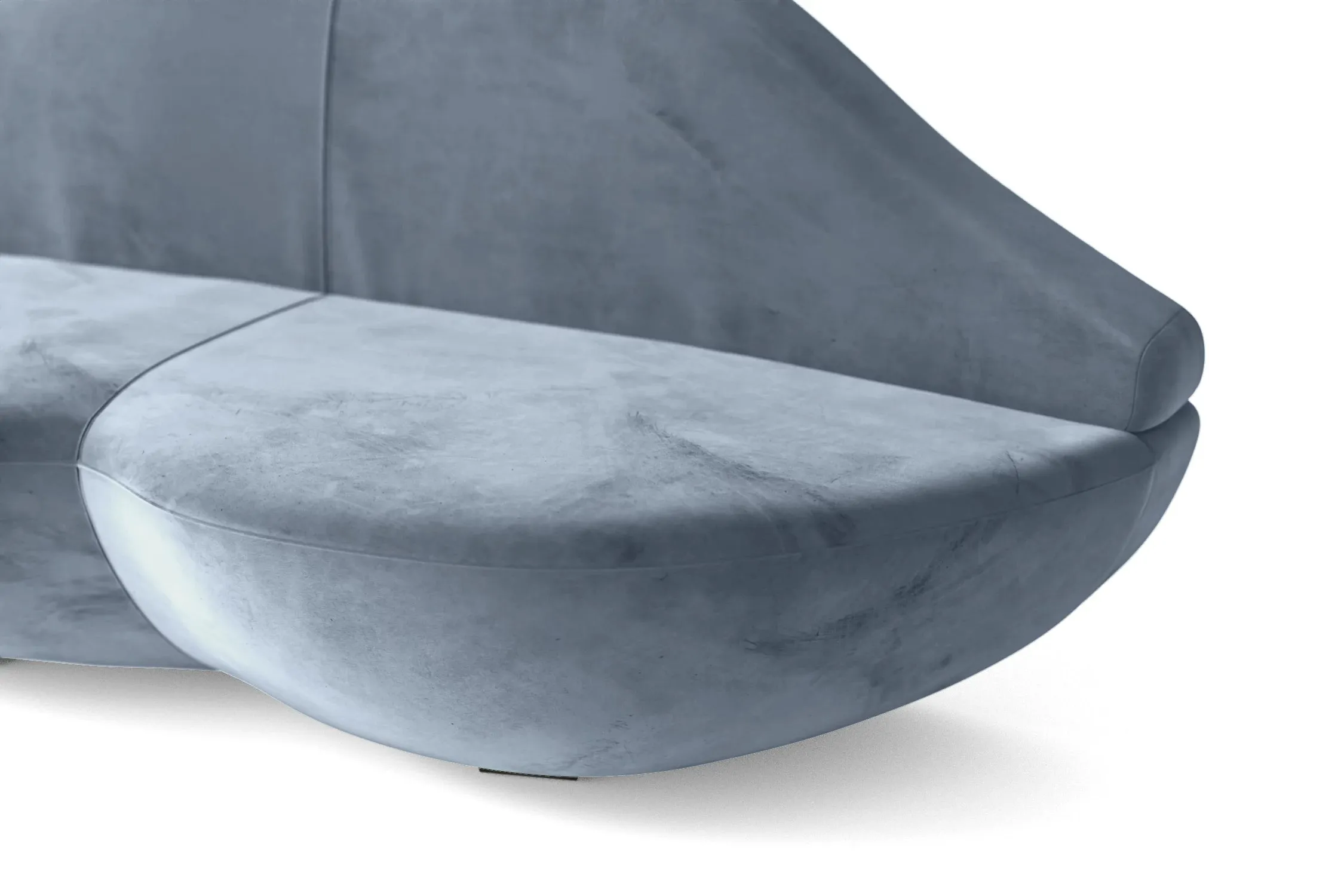 Grosseto 2 Seater Sofa Baby Blue Velvet