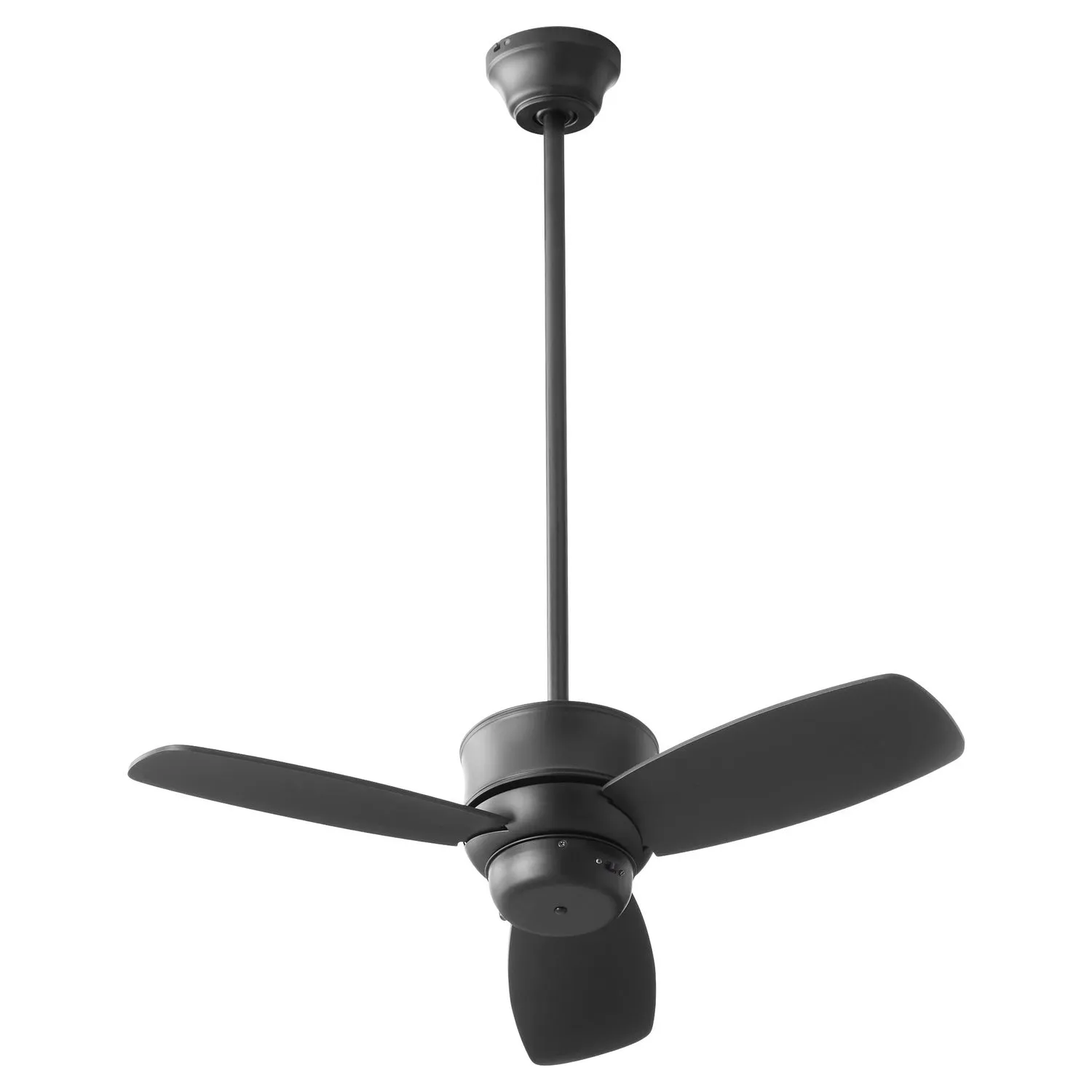 Gusto Transitional Ceiling Fan in Matte Black