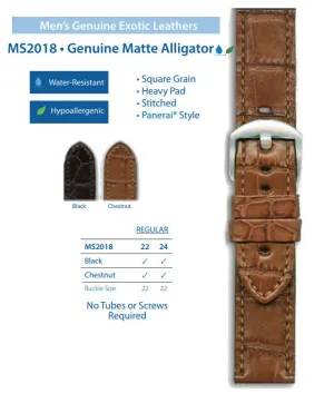 Hadley Roma - Alligator Watch Band | MS2018