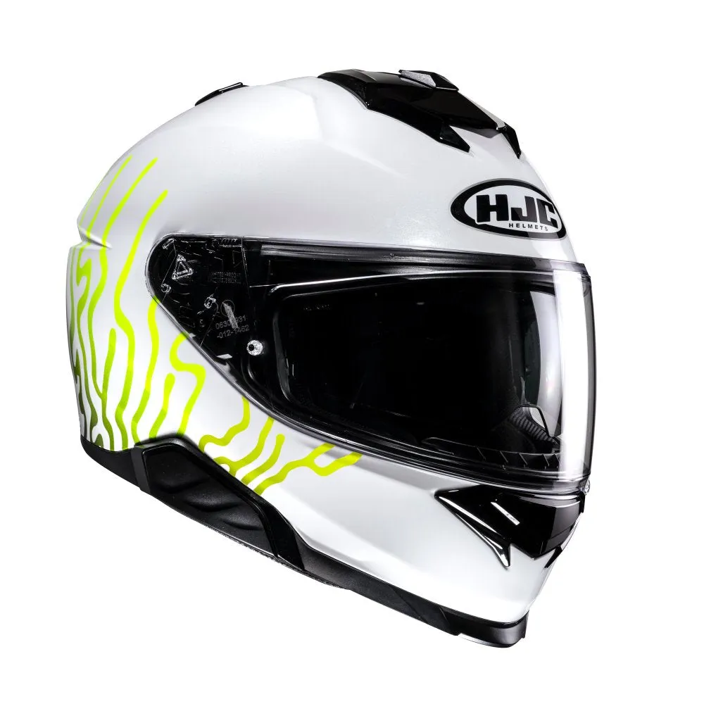 HJC I71 Celos MC3H Yellow Motorbike Rider Full face Helmet