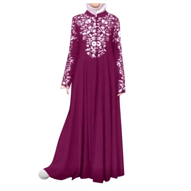 Jersey Abaya Dress Evening Abaya with Lace