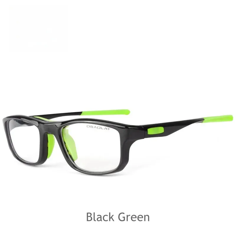 KatKani Mens Full Rim Square Tr 90 Sport Eyeglasses L013