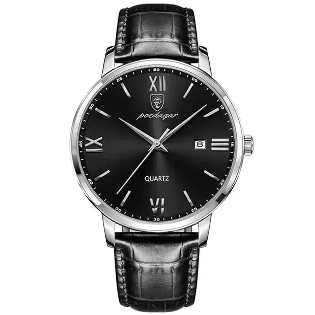 Leather Men's Quartz Luxury Watch