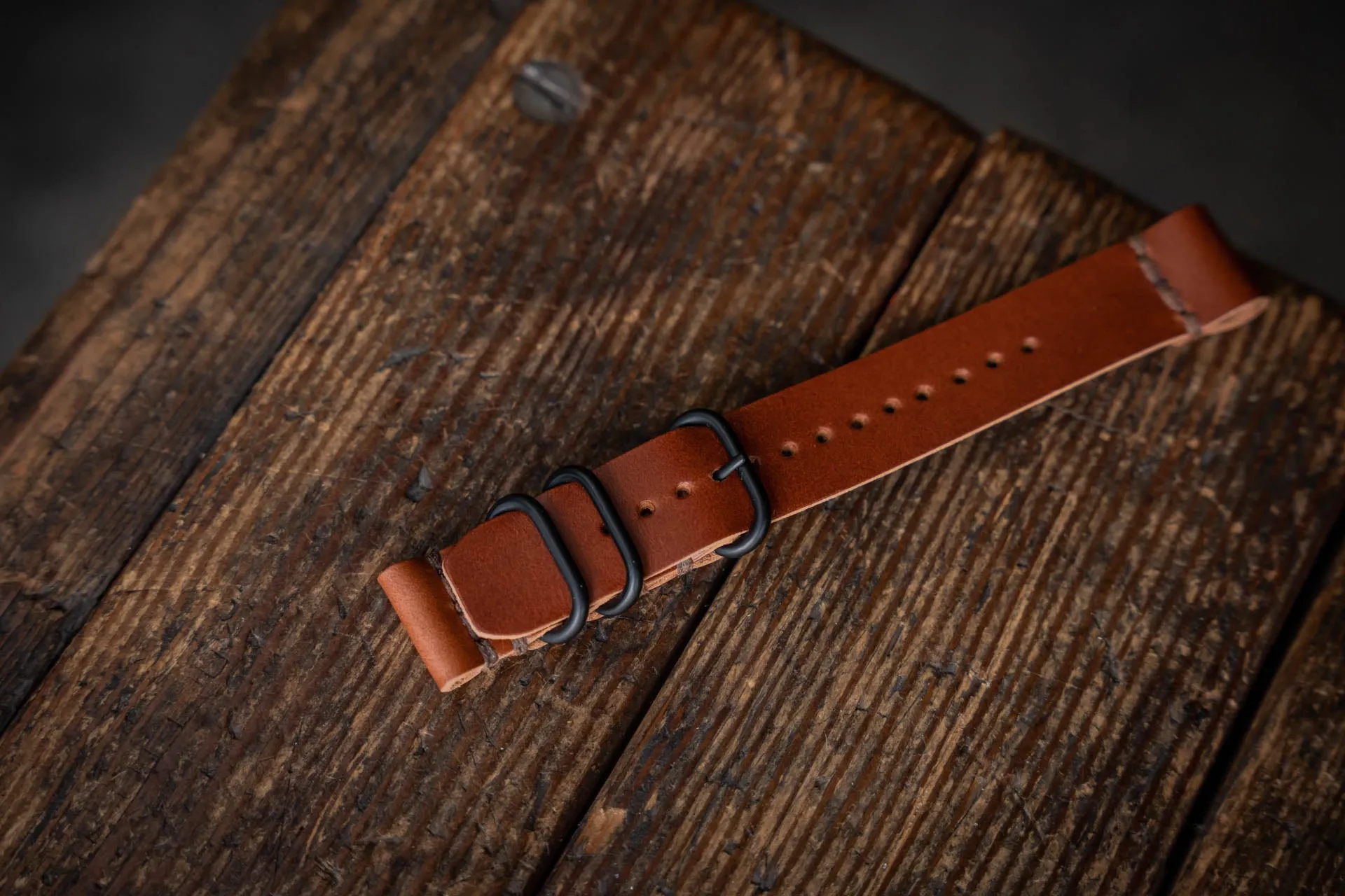 Leather Watch Strap Brown