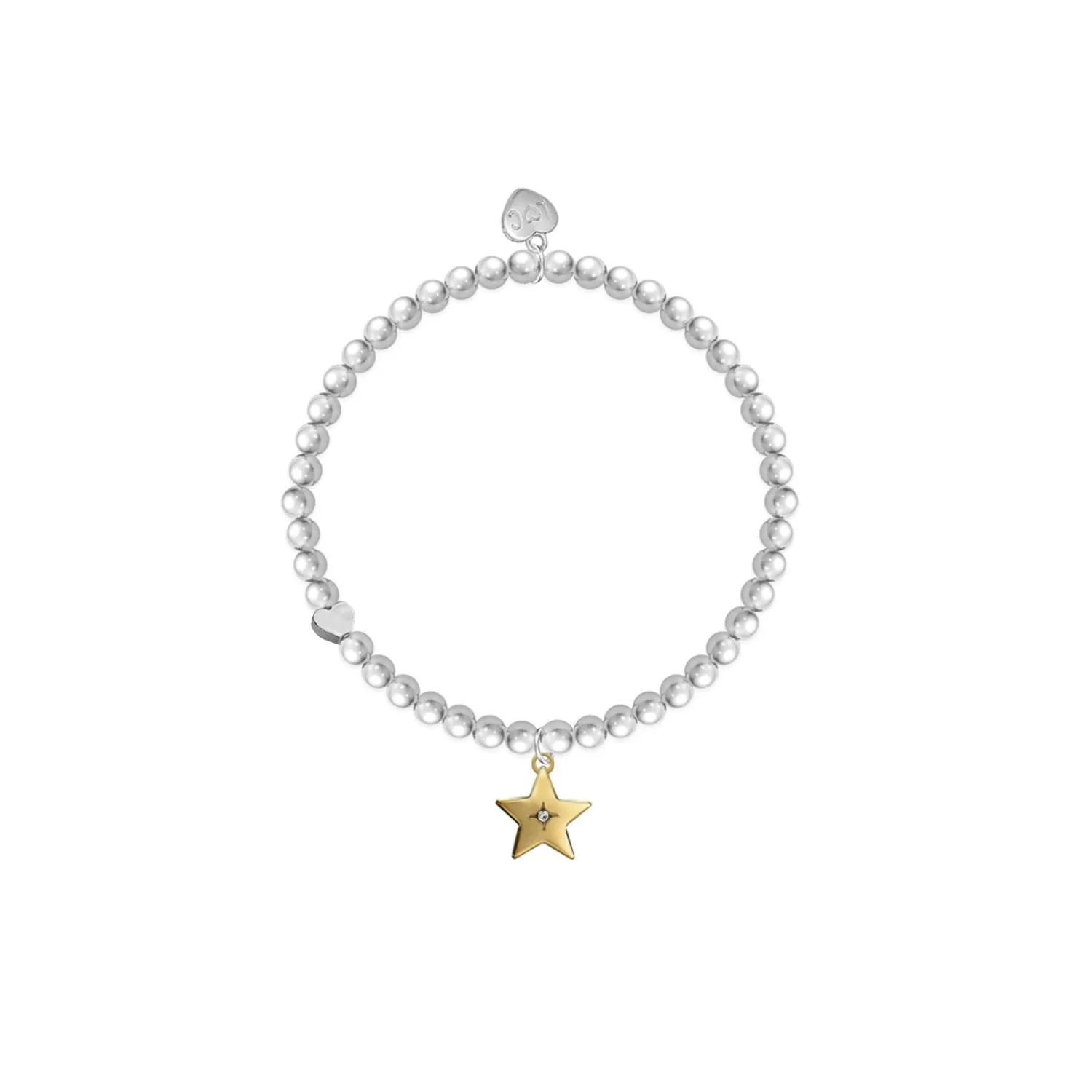 Life Charms "Well Done" Gold Star Bracelet