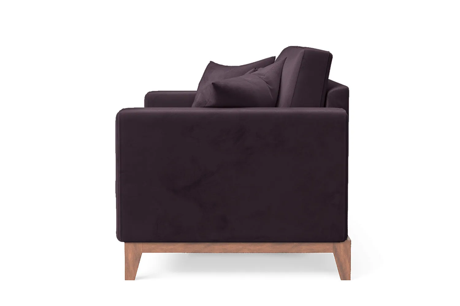 Lucca 2 Seater Sofa Purple Velvet