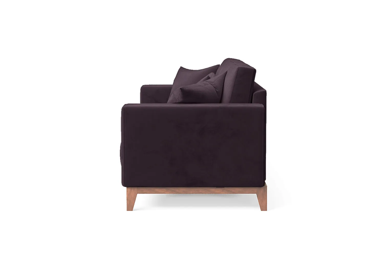 Lucca 3 Seater Sofa Purple Velvet