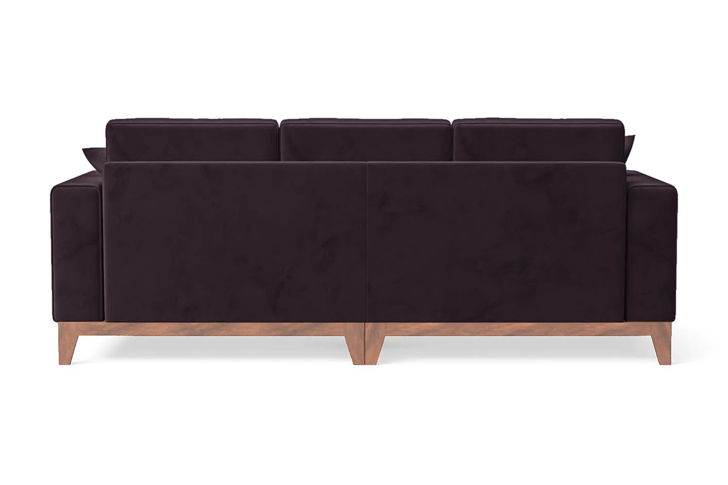 Lucca 3 Seater Sofa Purple Velvet