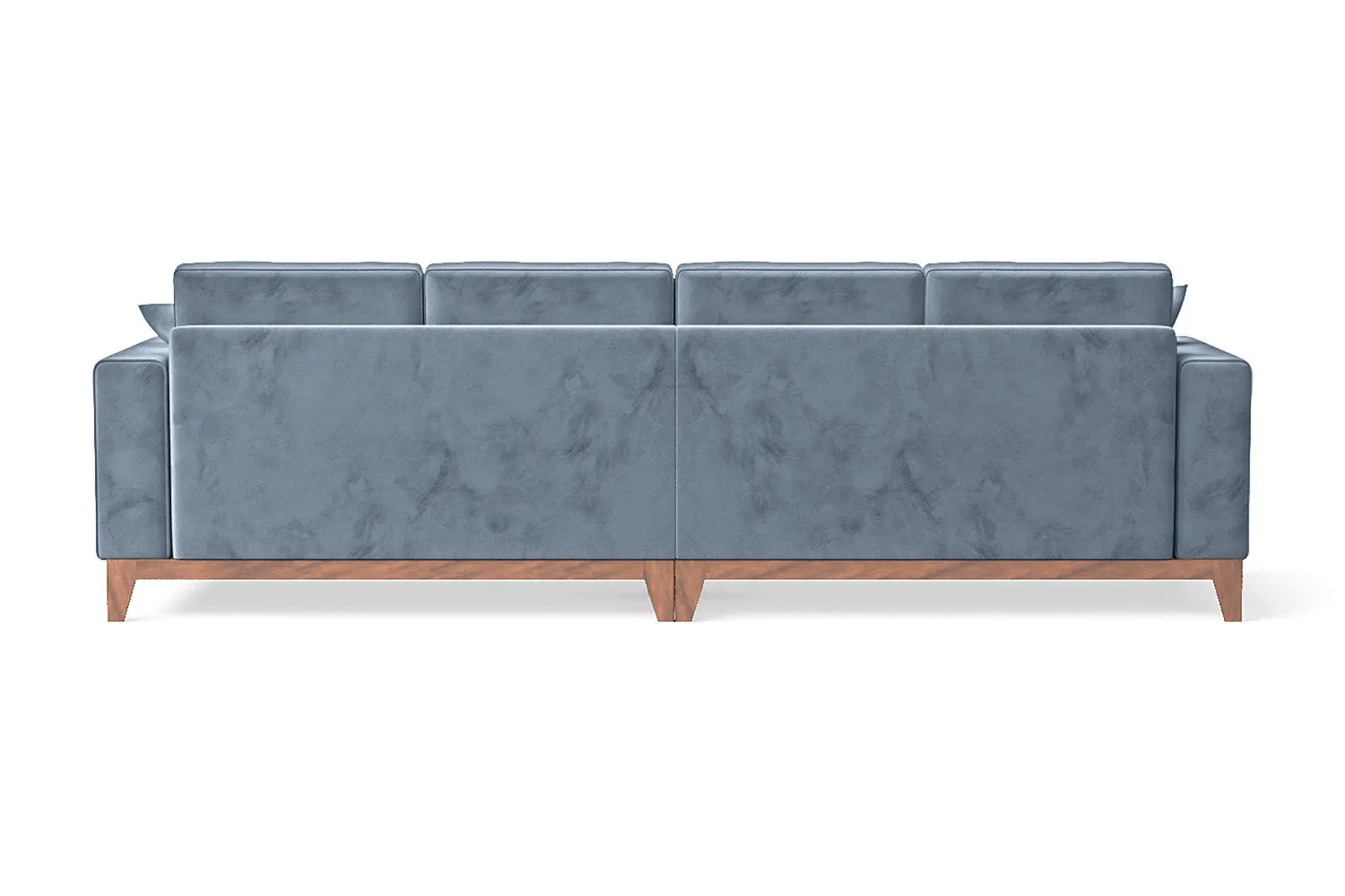 Lucca 4 Seater Sofa Baby Blue Velvet