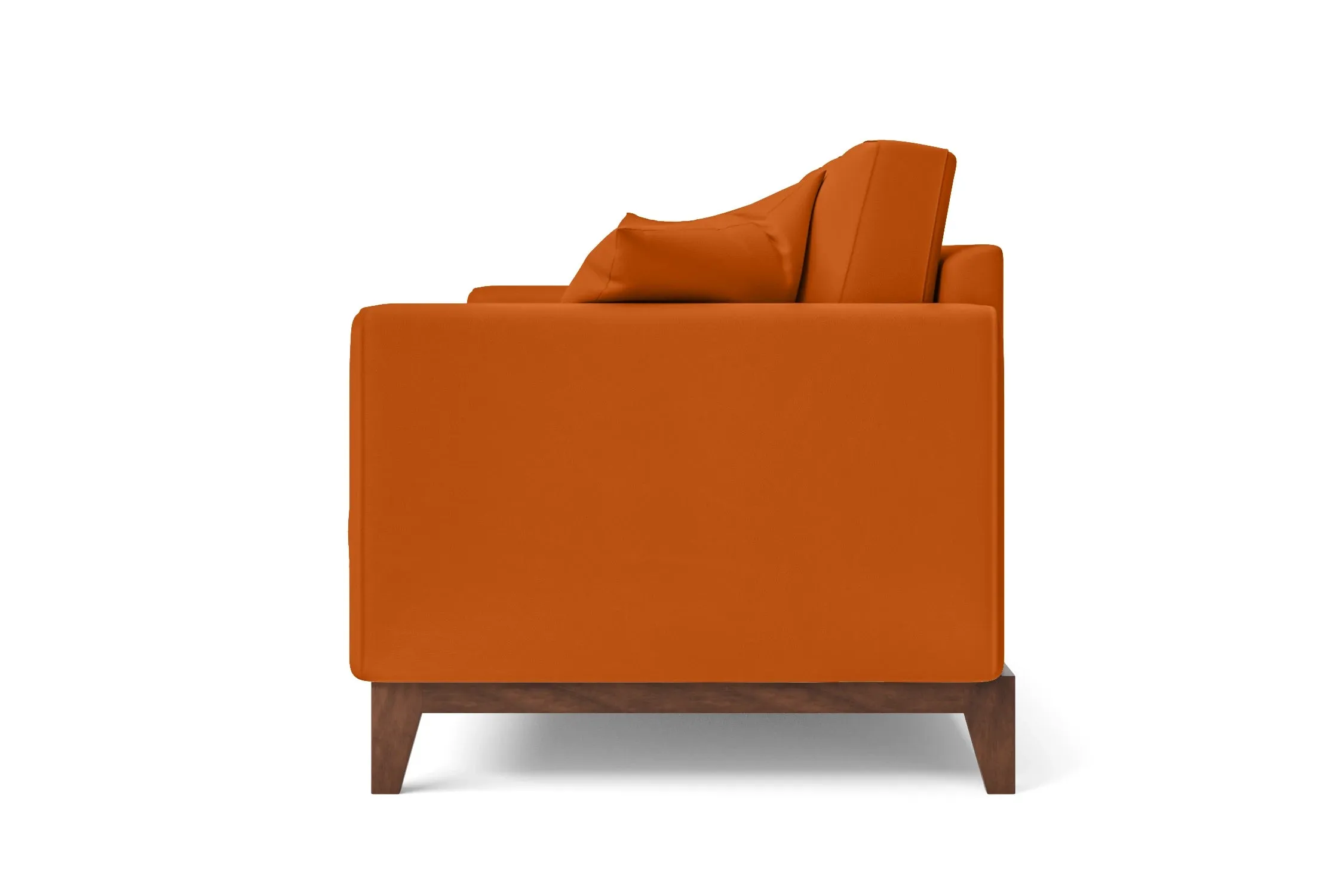 Lucca 4 Seater Sofa Orange Leather