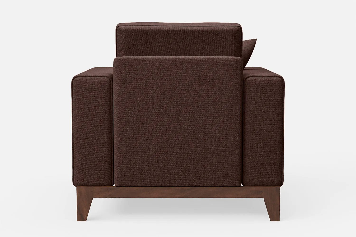 Lucca Armchair Coffee Brown Linen Fabric