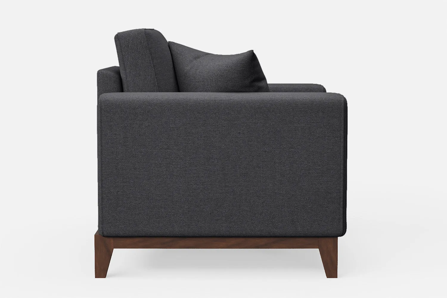 Lucca Armchair Dark Grey Linen Fabric