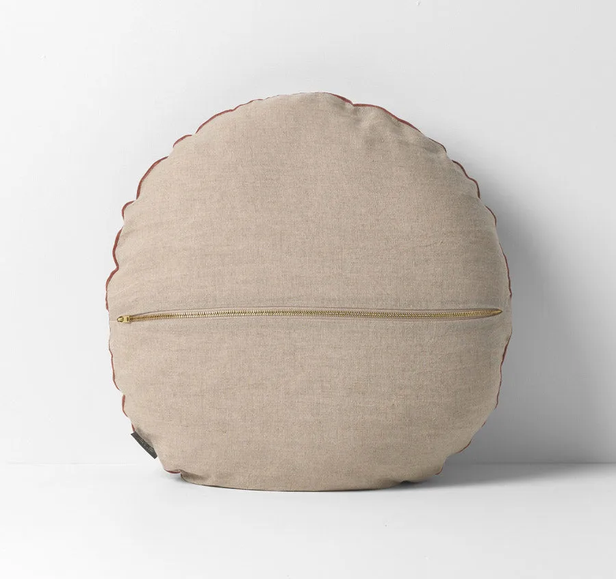 Luxury Velvet 55cm Round Filled Cushion Clove