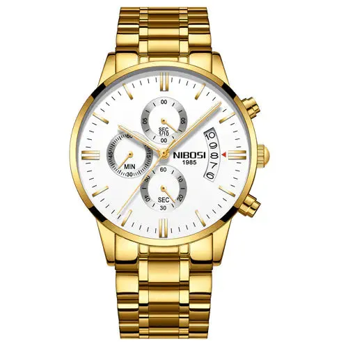 Men's Luxurious Gold Wristwatch