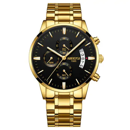 Men's Luxurious Gold Wristwatch