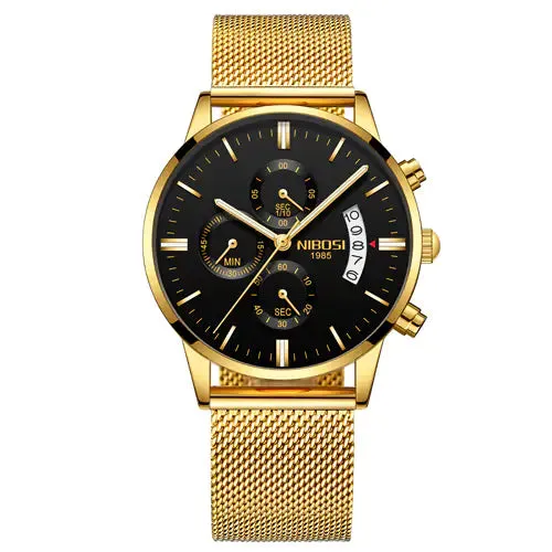 Men's Luxurious Gold Wristwatch