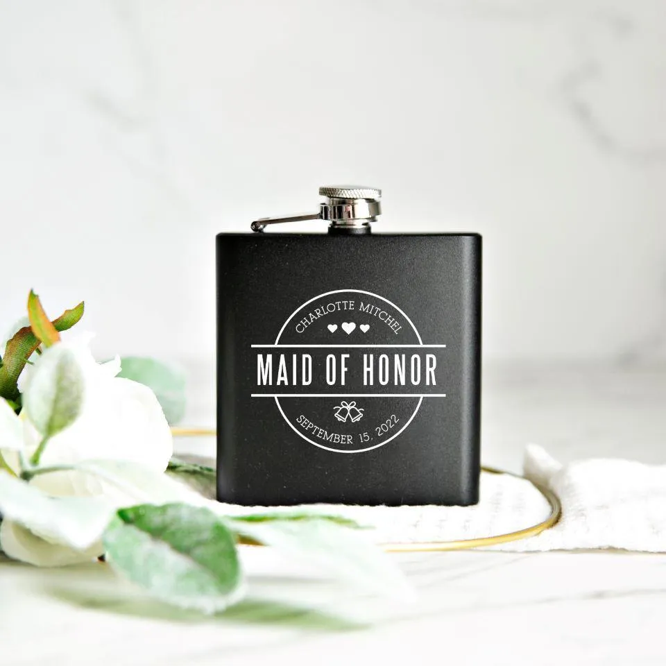 Personalized  Bridesmaid Proposal Flasks